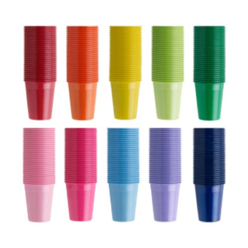 Monoart® Plastic Cups | Coloured
